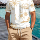 CALENO – Sommer-T-Shirt mit maritimem Print für Herren