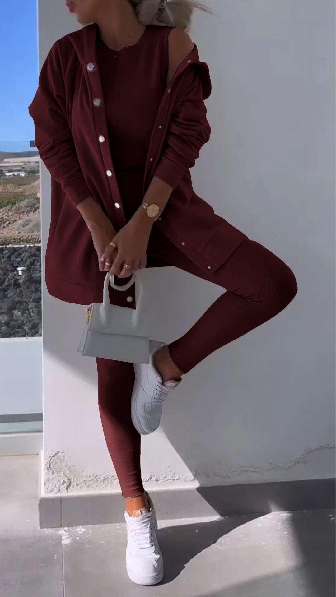 WW | Weste Und Sweatshirt Mit Kapuze