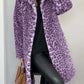 Valentina - Klassischer Damen Wintermantel Mit Leopardenmuster