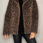 Valentina - Klassischer Damen Wintermantel Mit Leopardenmuster