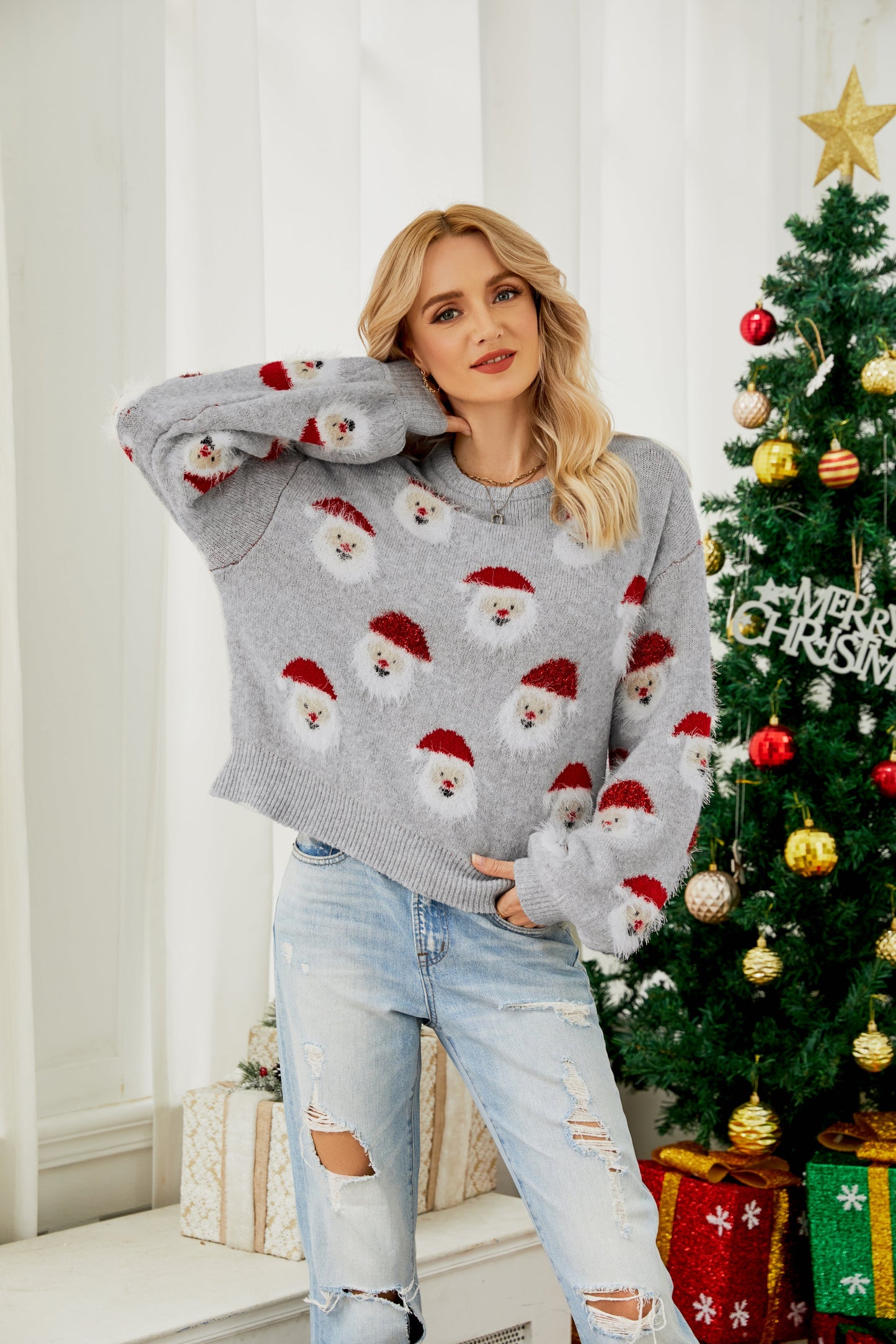 WW | Lieblicher Winter Älterer Kopf Pullover