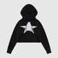 Strickhoodie mit Sternenmuster