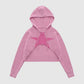 Strickhoodie mit Sternenmuster