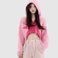 Strickhoodie mit Sternenmuster