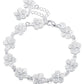 Filigranes Armband aus silbernem Metall