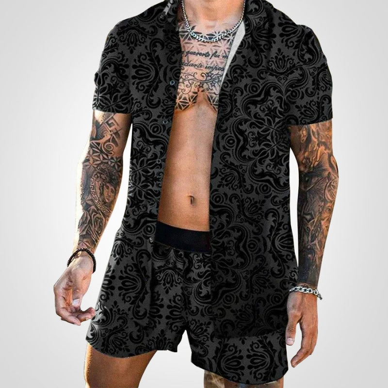 Zweiteiliges Herren Set mit Print – Ruben