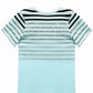 Gestreiftes Damen T-Shirt mit Rundhalsausschnitt & Farbverlauf – Melia
