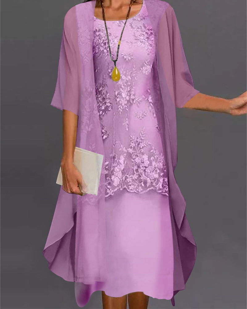Loren - Elegantes Damenkleid Im Zweiteiler