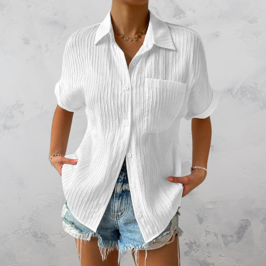 Strukturiertes Sommerhemd Für Damen | Freizeit