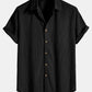 Cassian - Sommer Polyester Set: Lebendiges Streifen Shirt & Trendy Shorts