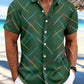 Ryan – kurzärmliges button-down-hemd mit modischem print für den sommer