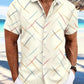 Ryan – kurzärmliges button-down-hemd mit modischem print für den sommer