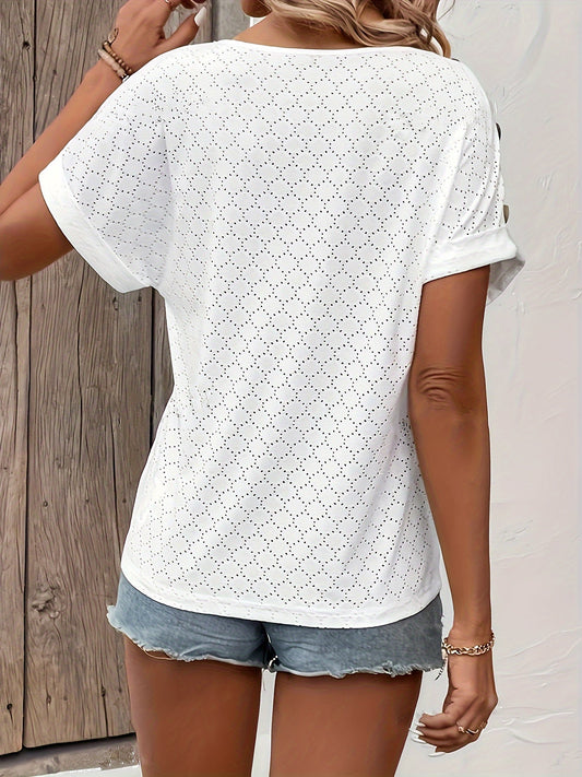 Anni | Damen Weißes T-Shirt