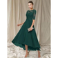 Elegantes Kleid Mit 3/4 Ärmeln Für Damen | Midi
