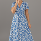 Vileta - Chic und Lässiges Blumenmustern Kleid für Sonnige Tage