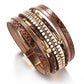 Mehrschichtiges Eleganz-Armband aus Schlangenleder