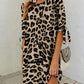 Damenkleid Mit Leopardenmuster Und 3/4 Ärmeln | Mini