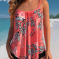 Gianna - Sommerlicher Tankini mit Spaghettiträgern und Blumenmuster