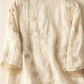Blumenbluse | Eliza | Bestickt | Knopfverschluss | Frühling 2025 | Modisch
