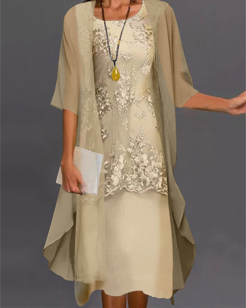 Loren - Elegantes Damenkleid Im Zweiteiler