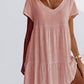 Kurzärmliges Sommerkleid Mit V Ausschnitt Für Damen | Mini