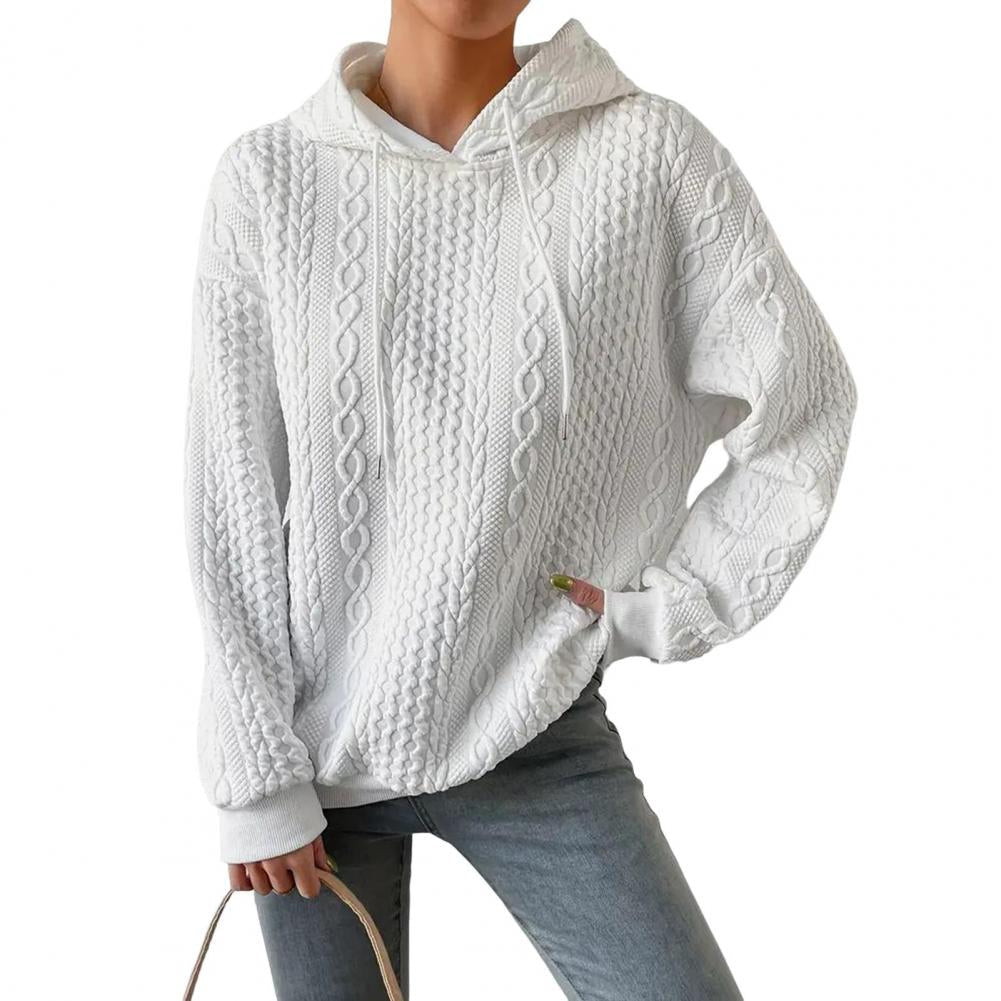WW | Bequemer Oversized Woven Hoodie mit Kapuze