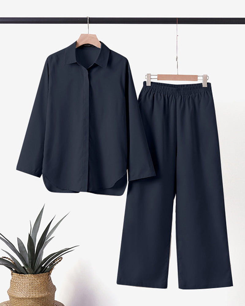 Beth - Bequemes Sommer Leinen-Set