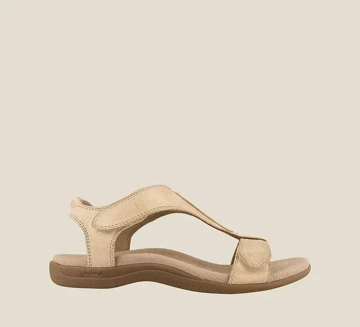 Katie – verstellbare sommersandalen aus leder mit fußgewölbeunterstützung
