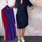 Hanneke – Zeitloses V-Ausschnitt-Kleid