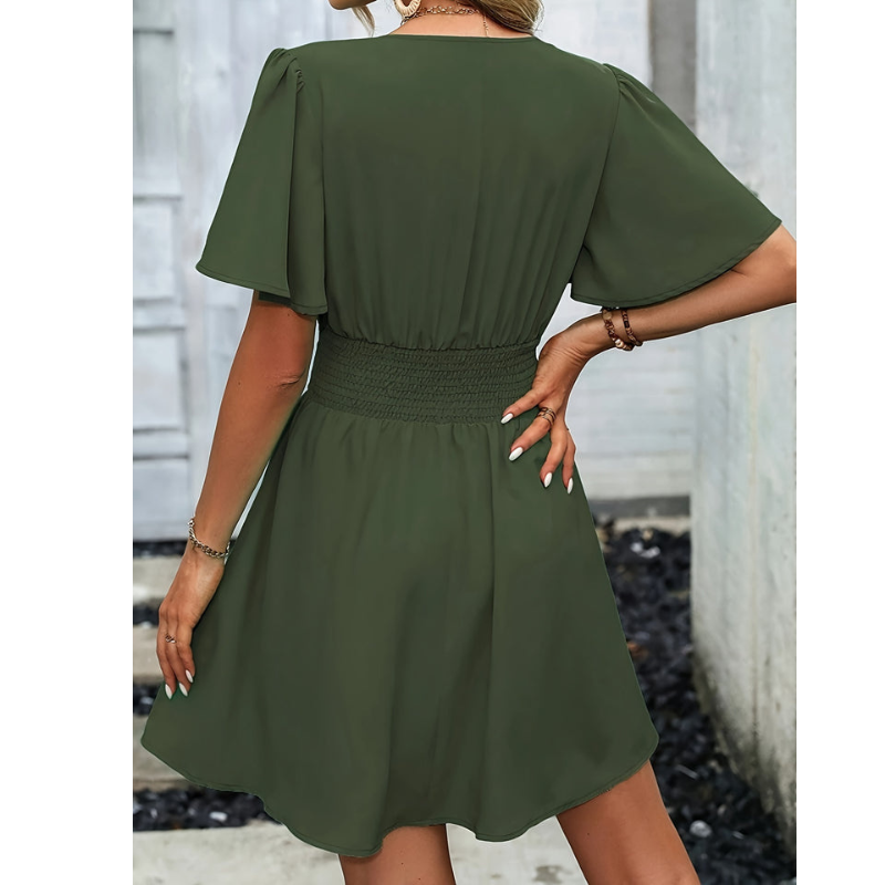 Damen Sommerkleid Mit V Ausschnitt | Mini