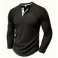 Chad™ - Herren Henley-Shirt
