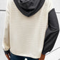 WW | Waffel-Hoodie Mit Knopfleiste Für Frauen