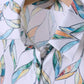 Trendige Damenbluse mit abstraktem Muster und Knopfleiste – Marlene