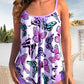 Gianna - Sommerlicher Tankini mit Spaghettiträgern und Blumenmuster