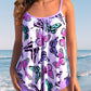 Gianna - Sommerlicher Tankini mit Spaghettiträgern und Blumenmuster