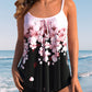 Gianna - Sommerlicher Tankini mit Spaghettiträgern und Blumenmuster