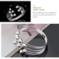 Breites Perlenarmband aus 925er-Silber