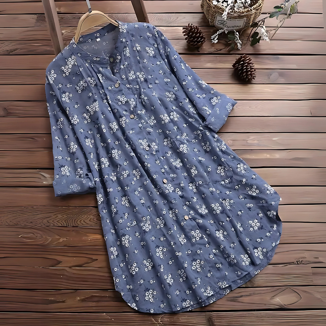 Milana - Blumiges Midikleid