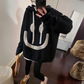 WW | Hoodie Mit Smiley-Print Für Frauen