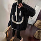 WW | langer Smiley Pullover für Frauen