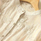 Blumenbluse | Eliza | Bestickt | Knopfverschluss | Frühling 2025 | Modisch