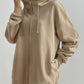 WW | Comfort - Extrem bequemer langer Zip-Up-Plüsch-Hoodie mit Kapuze für Damen