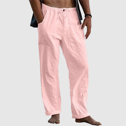 Pedro - Lässige Herren Leinenhose mit Kordelzug