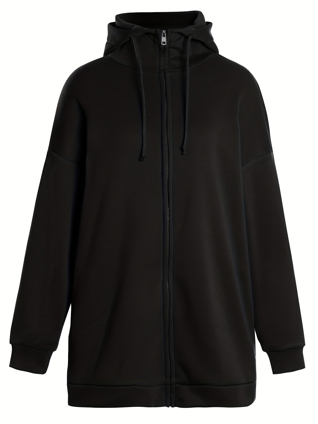 WW | Comfort - Extrem bequemer langer Zip-Up-Plüsch-Hoodie mit Kapuze für Damen