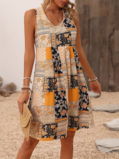 Petra | Ärmelloses Damen Print-Kleid