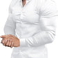 Slim-Fit Herrenhemd für Frühling 2025 – Knitterfrei – David