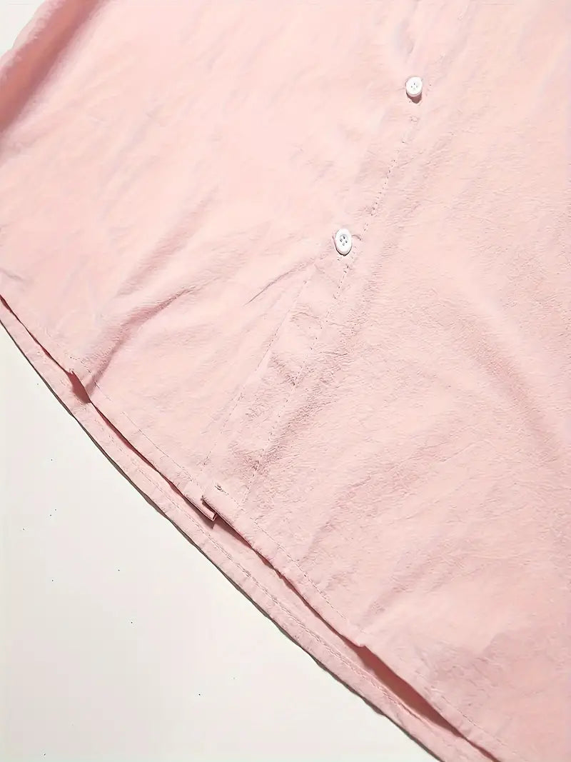Owen – lässiges langarmshirt in volltonfarbe