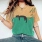 Damen T Shirt Mit Katzen Print Und Rundhalsausschnitt | Lässig