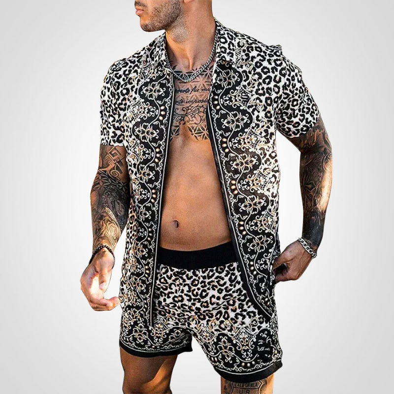 Zweiteiliges Herren Set mit Print – Ruben