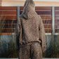 WW | Leopardenmuster Hoodie und Jogginghose Set für Damen